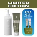 BRMUD New Exfoliating Body Care Bundle – Secret Body Scrub + Hydrating Body Lotion with Travel Mud Mask, Pack to Foam Cleanser & Mini Eco Bag