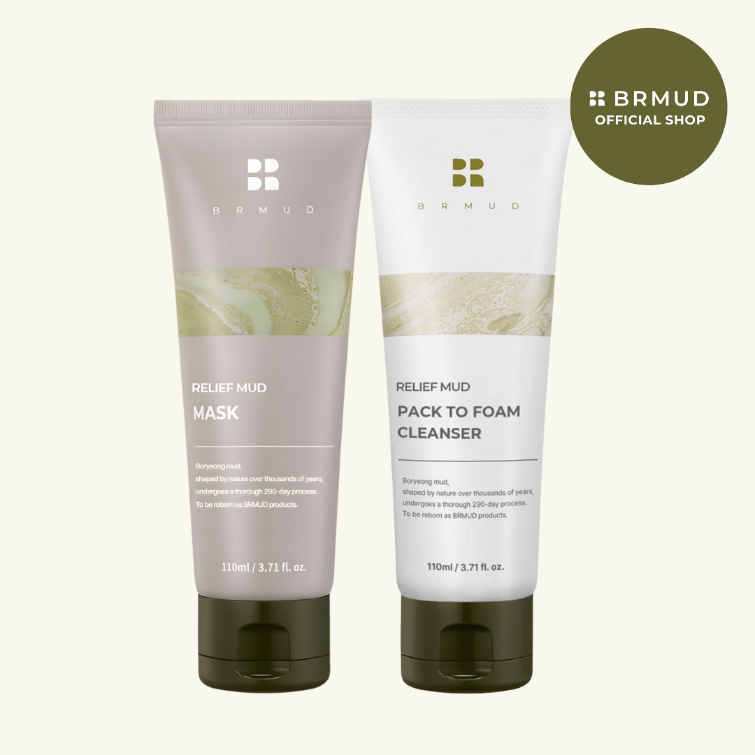 Cardi B DUO | Relief Mud Mask & Cleanser Duo - BRMUD US OfficialSkincareBRMUD US Official