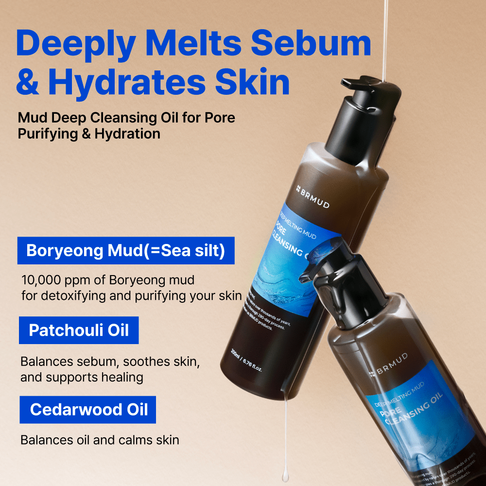 Boryeong mud-infused cleansing oil ??? pore-purifying and hydrating formula