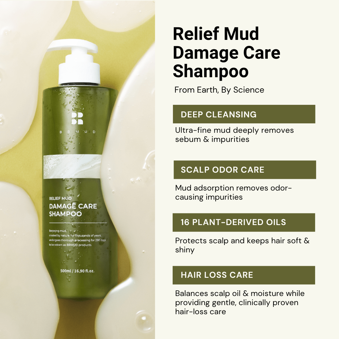 Relief Mud Damage Care Shampoo - BRMUD US OfficialHaircareBRMUD US Official