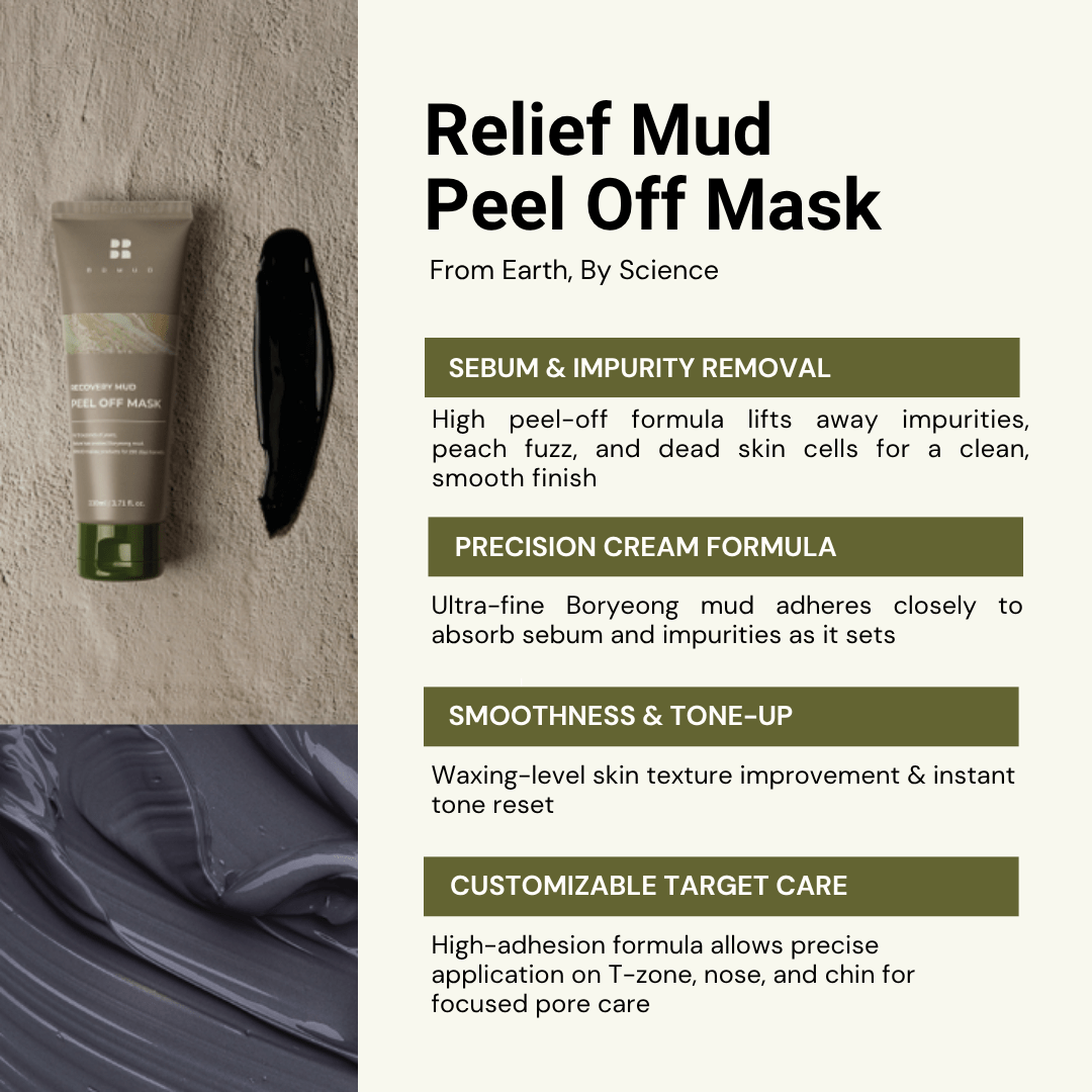 Relief Mud Peel Off Mask - BRMUD US OfficialSkincareBRMUD US Official